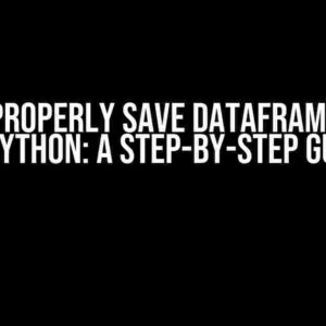 How to Properly Save Dataframe to .ods in Python: A Step-by-Step Guide