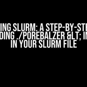 Mastering Slurm: A Step-by-Step Guide to Including ./porebalzer < input.dat in Your Slurm File